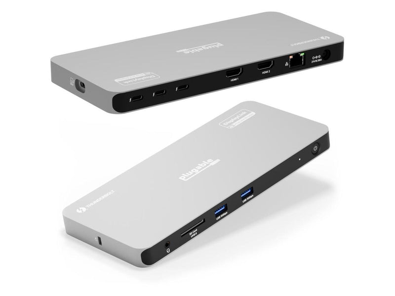 Plugable Thunderbolt 4 Dock for Quad Monitors 100W, Thunderbolt Docking Station