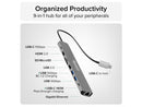 Plugable USB C Hub Multiport Adapter (9-in-1) 140W Power Delivery Charging, 4K