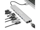 Plugable USB C Hub Multiport Adapter (9-in-1) 140W Power Delivery Charging, 4K