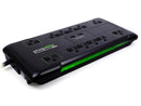 Plugable Surge Protector Power Strip with USB and 12 AC Outlets, Built-in 10.5W