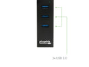 Plugable USB Hub with Ethernet, 3 port USB 3.0 Bus Powered Hub with Gigabit