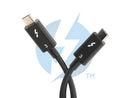 Plugable Thunderbolt 3 Cable 40Gbps Supports 100W (20V, 5A) Charging, 2.6ft /