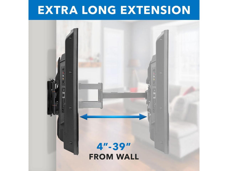 Mount-It! Heavy Duty TV Wall Mount With Long Extension Arms | Fits 65-110 Inch