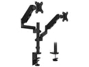 Mount-It! Dual Monitor Arm Mount | Fits Up to 32" Screens | Vertical Stackable