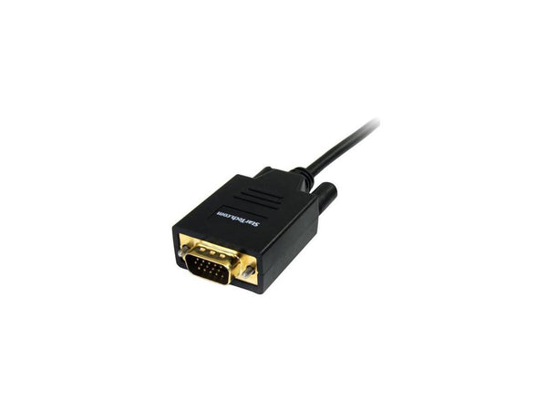 Rocstor Y10C163-B1 6Ft Mini Displayport To Vga M/M Hd-15 Male Cable Gold Plated