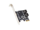 IO CREST 4 Port SATA III PCI-e 3.0 x1 Expansion Card Non-Raid with Low