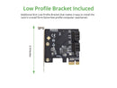 IO CREST 4 Port SATA III PCI-e 3.0 x1 Expansion Card Non-Raid with Low