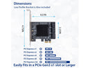 IO CREST 6 Port SATA III to PCIe 3.0 x1 Non-RAID Expansion Card JMB575