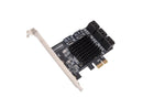 IO CREST 8 Port SATA III to PCIe 3.0 x1 Non-RAID Expansion Card Dual ASM1064