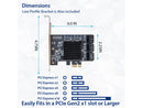 IO CREST 8 Port SATA III to PCIe 3.0 x1 Non-RAID Expansion Card Dual ASM1064