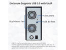 Syba SY-ENC50119 8 Bay 2.5" and 3.5" SATA Hard Drive External USB 3.0 Hard Drive