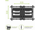 Kanto PDX650SG Full Motion Outdoor TV Wall Mount for 37"-75" TVs - Black (2023)