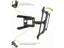 Kanto PDX650SG Full Motion Outdoor TV Wall Mount for 37"-75" TVs - Black (2023)
