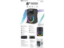 Supersonic IQ Sound IQ-2308BT Cyber Flex8 8" Portable Bluetooth Speaker w/ TWS,