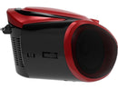 Supersonic SC-726BT Portable CD Player AM/FM Radio Bluetooth LED AC/DC Red