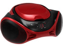 Supersonic SC-726BT Portable CD Player AM/FM Radio Bluetooth LED AC/DC Red