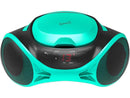 Supersonic SC-726BT Portable CD Player AM/FM Radio Bluetooth LED AC/DC Teal