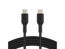 Belkin CAB004bt1MBK 3.3 ft. Black Boost Charge Braided USB-C to USB-C Cable