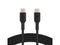 Belkin CAB004bt1MBK 3.3 ft. Black Boost Charge Braided USB-C to USB-C Cable