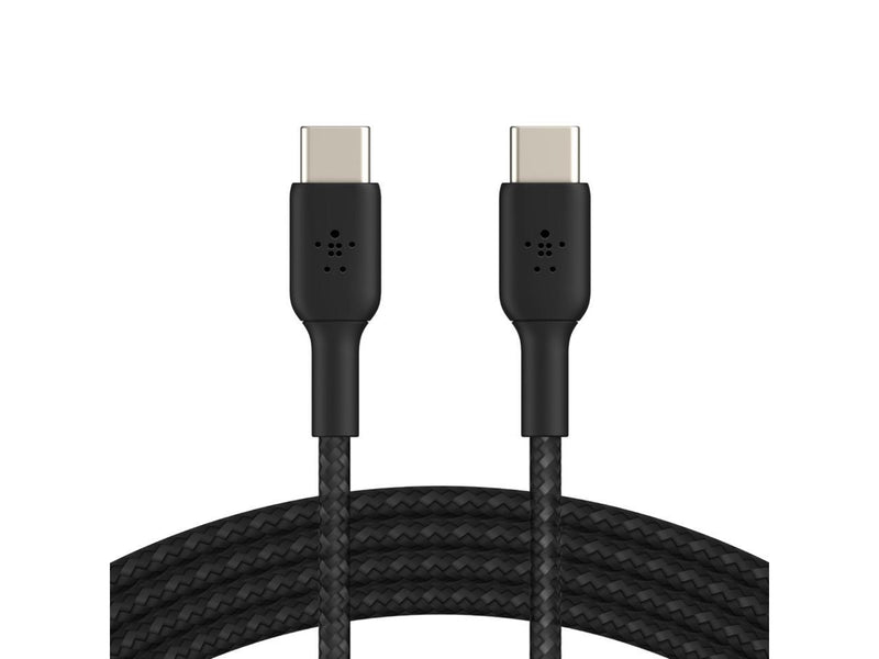 Belkin CAB004bt1MBK 3.3 ft. Black Boost Charge Braided USB-C to USB-C Cable