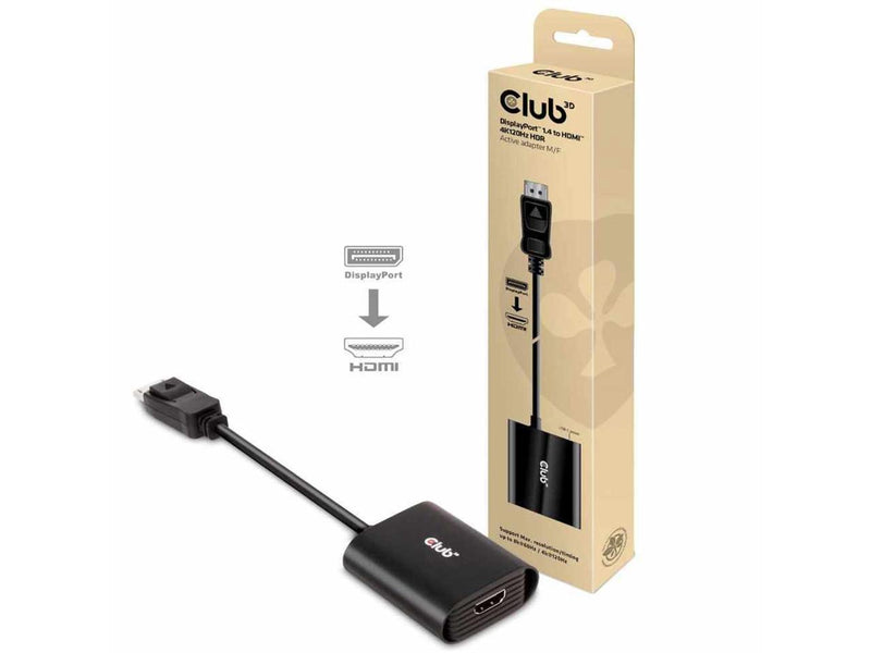 Club3D CAC-1085 DisplayPort 1.4 to HDMI 4K120Hz HDR Active Adapter M/F