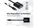Club 3D MiniDisplayPort to VGA Black Active Adapter M/F CAC-2113