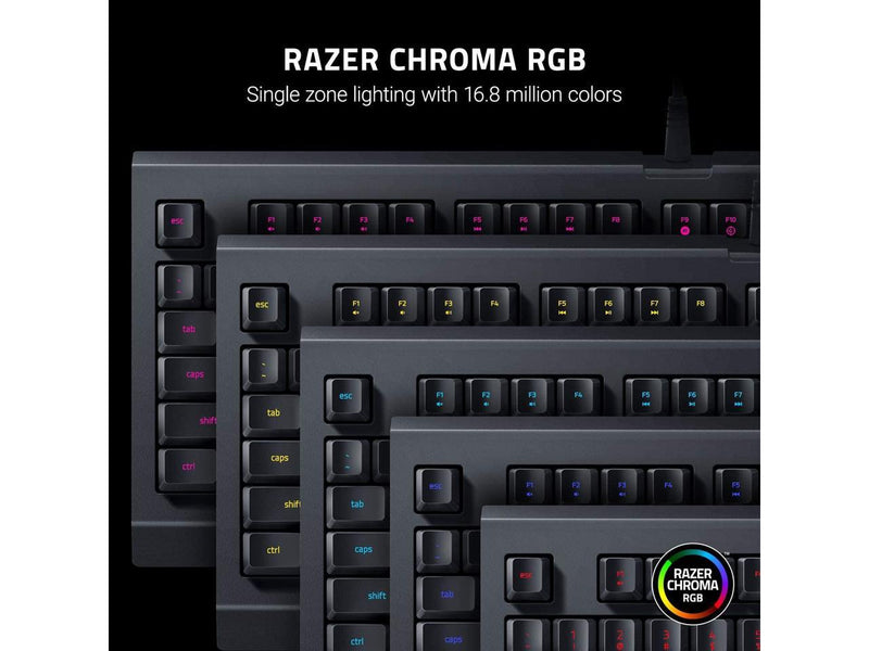 Razer Cynosa Lite Gaming Keyboard: Customizable Single Zone Chroma RGB Lighting