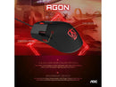 AOC Agon AGM700 Gaming Mouse - 16,000 DPI - Omron Switches - RGB Effects -