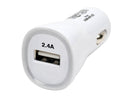 Tripp Lite U280-001-C2 White USB Tablet / Phone Car Charger, 5V / 2.4A