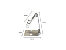 Simplicity Folding Phone Stand (Bright Aluminum)
