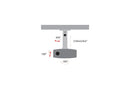 AMER NETWORKS AMRP100B UNIVERSAL PROJECTOR MOUNT BLACK