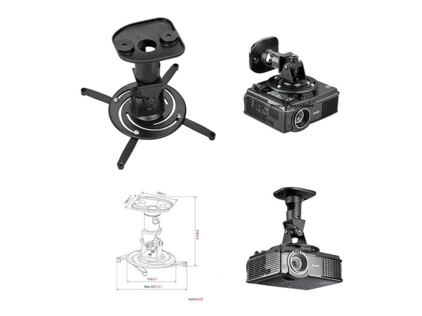 AMER NETWORKS AMRP100B UNIVERSAL PROJECTOR MOUNT BLACK