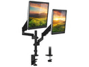 Mount-It! Dual Monitor Arm Mount | Fits Up to 32" Screens | Vertical Stackable