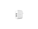 BELKIN WCB002dqWH White BOOST CHARGE Dual USB-A Wall Charger 24W