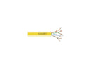 CAT5E 350MHZ SLD UTP PLN YL 1000FT PB