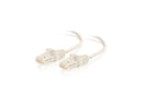C2G - AV LINE 01186 3FT CAT6 WHITE CABLE UTP SLIM