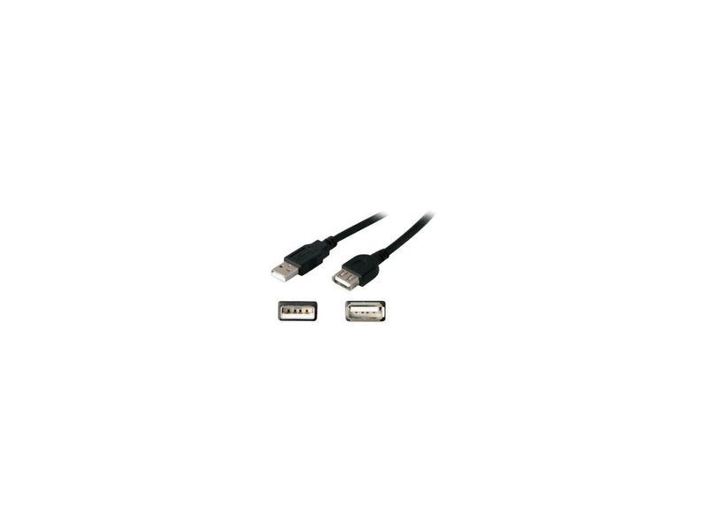 Addon 15Ft Usb 2.0 (A) Male To Female Black Extension Cable