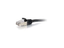 C2G 00812 5 ft. Cat 6 Black Shielded Cat6 Snagless Shielded (STP) Network Patch