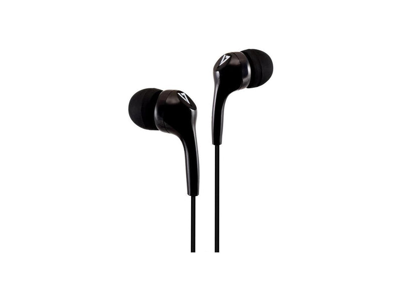 V7 HA105 Lightweight Stereo Earbuds - Black