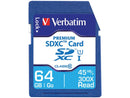 Verbatim 44024 Class 10 Premium SDXC Card (64GB)