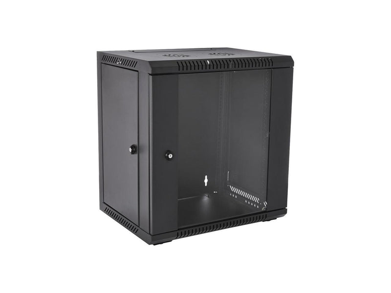 V7 12U Rack Wall Mount Glass Door Enclosure