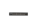 Black Box Gigabit Ethernet Managed Switch - (24) RJ-45 (2) SFP