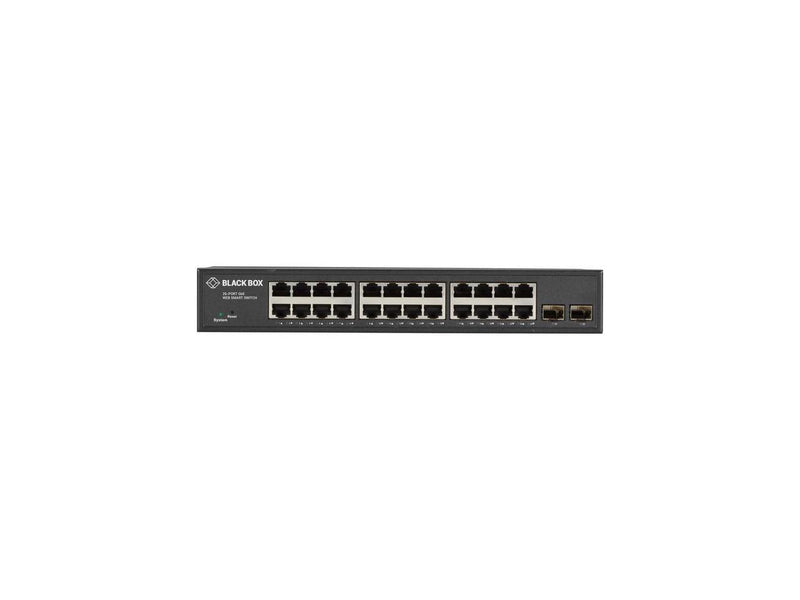 Black Box Gigabit Ethernet Managed Switch - (24) RJ-45 (2) SFP