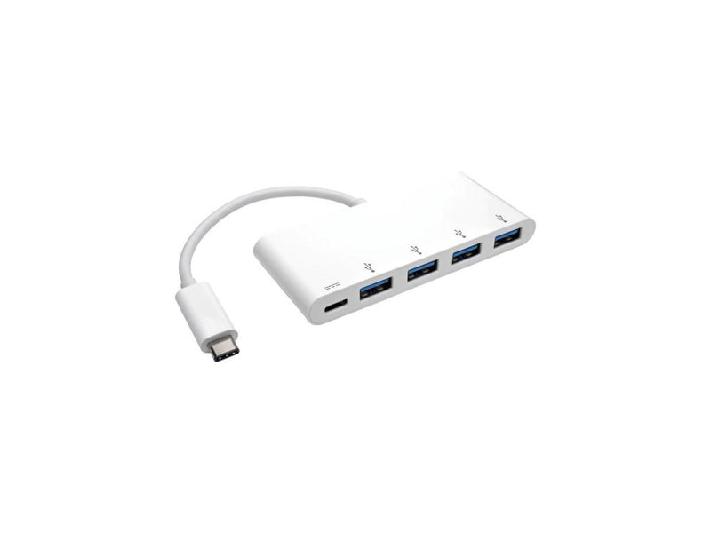 Tripp Lite U460-004-4A-C 4-Port USB 3.1 Gen 1 Portable Hub, USB-C to (x4) USB-A,