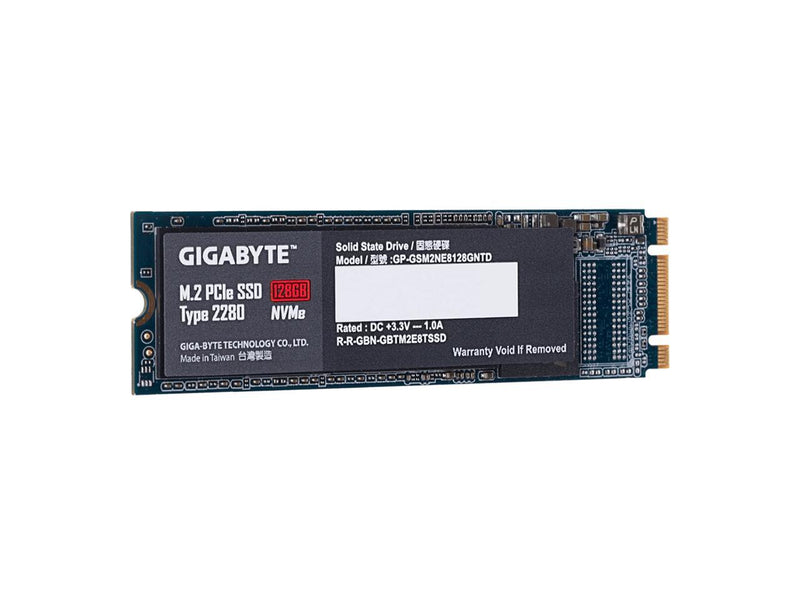 Gigabyte GP-GSM2NE8128GNTD SSD 128GB M.2 PCIe x2 NVMe Internal Solid State Drive