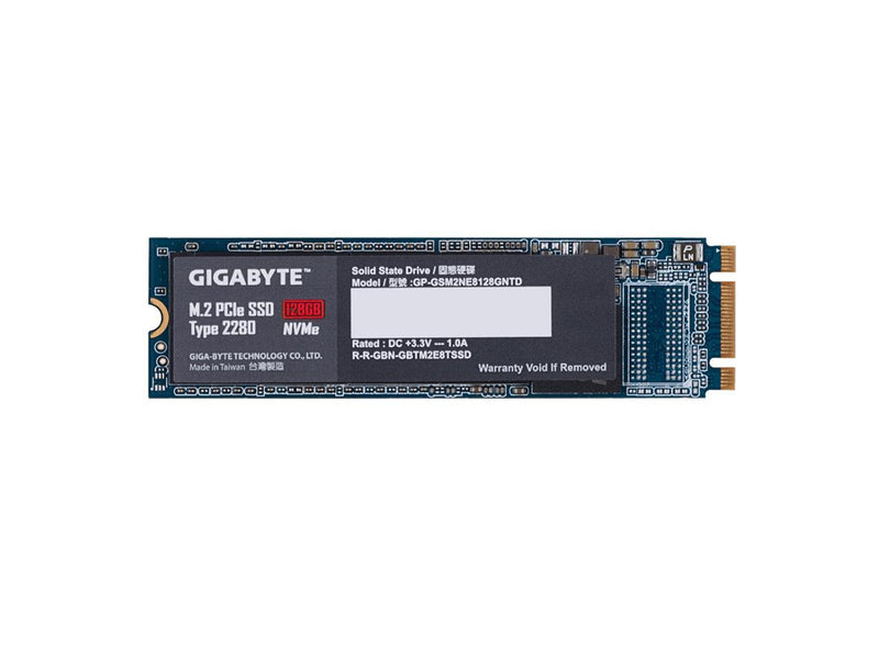 Gigabyte GP-GSM2NE8128GNTD SSD 128GB M.2 PCIe x2 NVMe Internal Solid State Drive