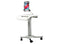 CTA Digital Height-Adjustable Rolling Security Medical Workstation Cart for 7-14