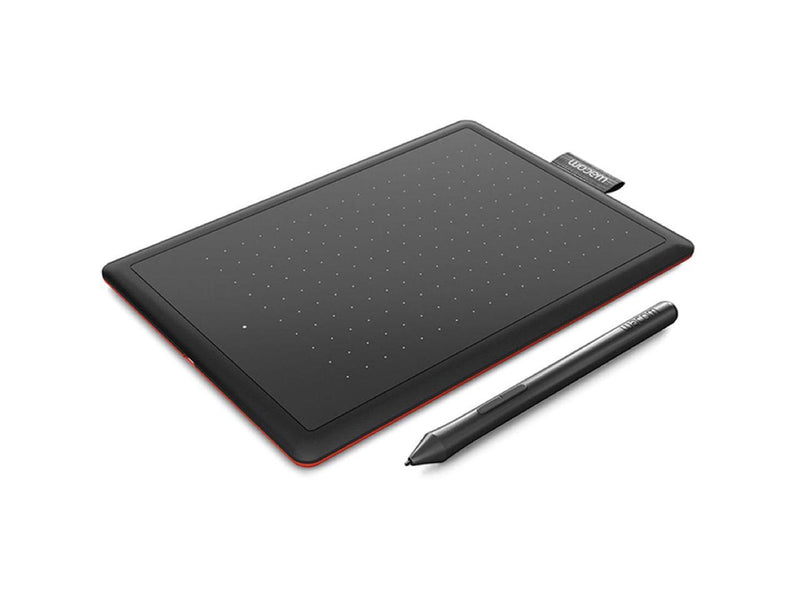 One by Wacom - Graphic Drawing Tablet for Beginners, Small Black & Red,