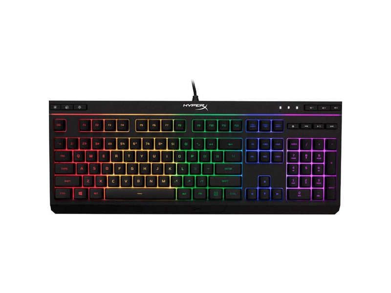 HyperX Alloy Core RGB - Membrane Gaming Keyboard, Comfortable Quiet Silent Keys