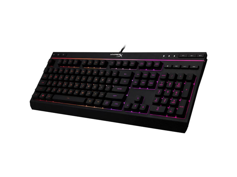 HyperX Alloy Core RGB - Membrane Gaming Keyboard, Comfortable Quiet Silent Keys